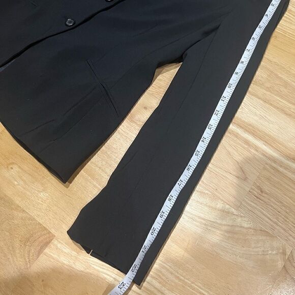 Anne Klein blazer wool blend black size 8 petite - Picture 11 of 11